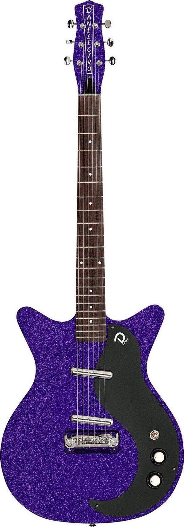 Danelectro BO59PRPMF Blackout 59 Elektro Gitar Purple Metalflake - Image 1