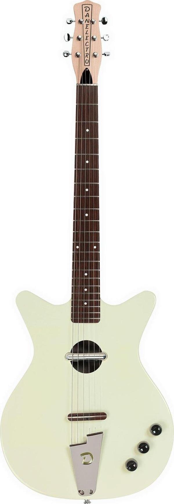 Danelectro CONVCRM Convertible Elektro Gitar Cream - Image 1