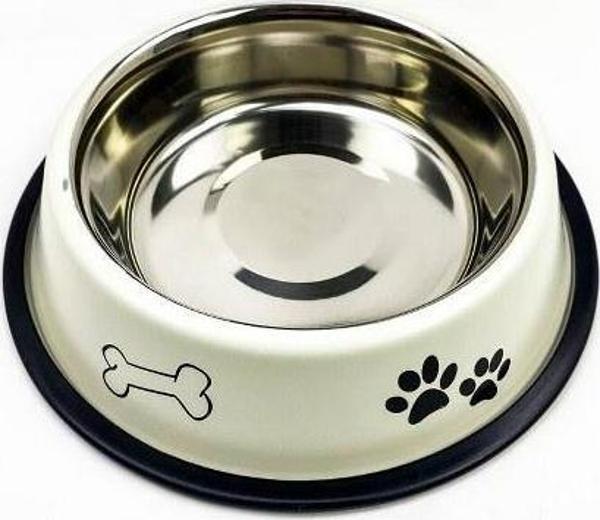 Playfull Desenli Çelik Mama ve Su Kabı 16 Oz - Image 1
