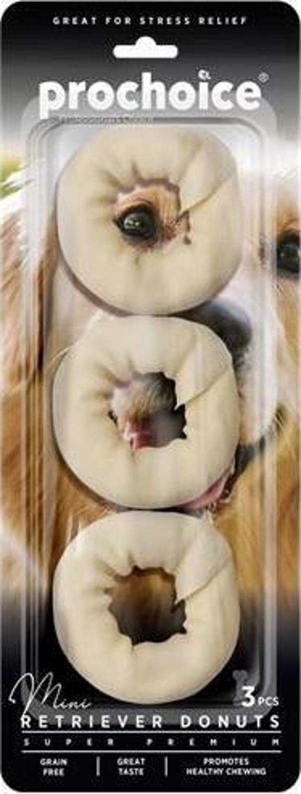 Prochoice Mini Retriever Donuts, Köpekler için Mini Donut Ödül Maması 3 parça - Image 1