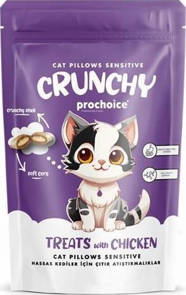 Prochoice Crunchy Sensitive, Hassas Kediler için Çıtır Atıştırmalık 60gr - Image 1