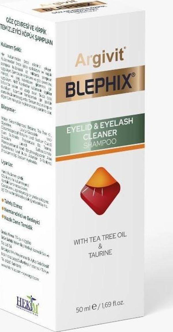 Argivit Blephix Göz Çevresi ve Kirpik Temizleyici Şampuan 50 ml - Image 1