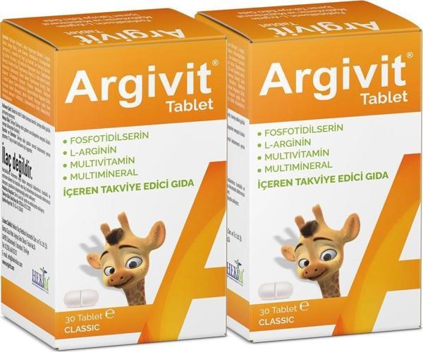 Argivit Classic Tablet 30 Tablet 2'li Paket - Image 1