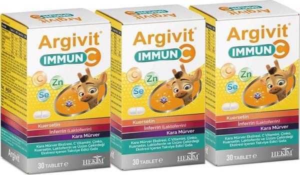 Argivit Immun C Tablet 30 Tablet 3'lü Paket - Image 1