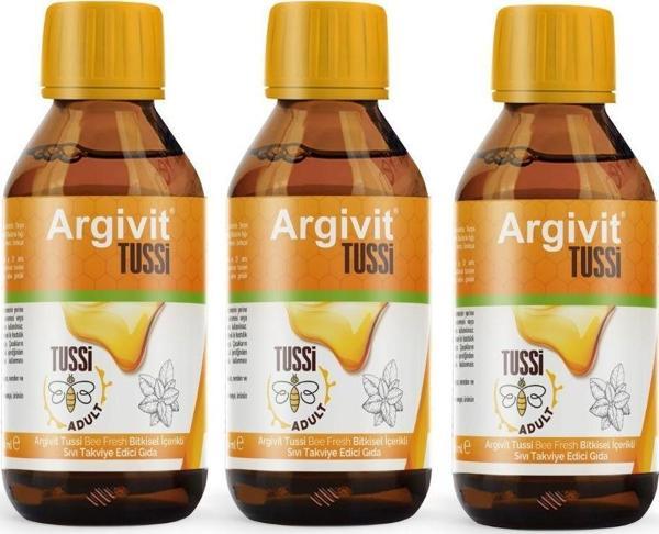 Argivit Tussi Adult Şurup 3'lü Paket 150 ml - Image 1