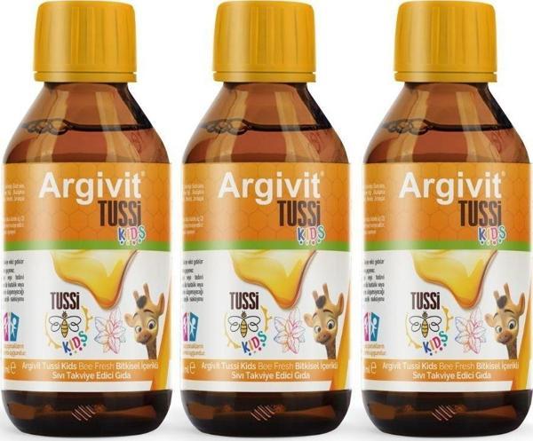 Argivit Tussi Kids Şurup 3'lü Paket 150 ml - Image 1
