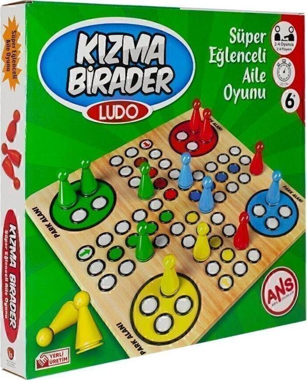 Ans Toys Ahşap Kızma Birader Ludo - Image 1