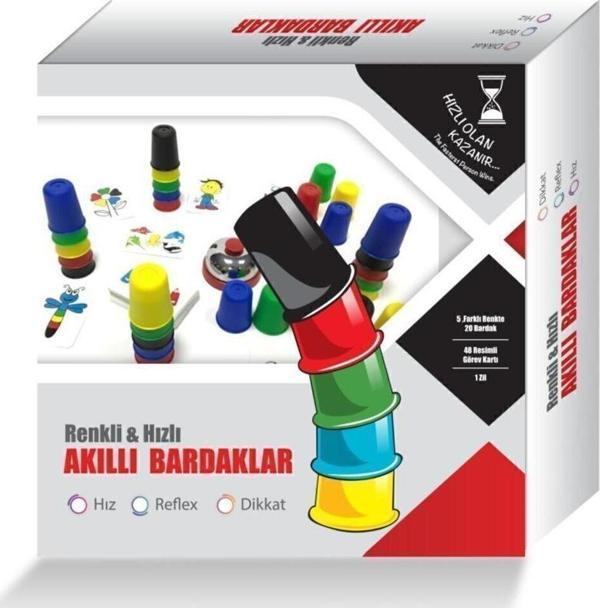 Gepettoys Hızlı Süper Bardaklar Pratik Akıllı Bardaklar Eğitici Zeka Oyunu Çocuk Ve Aile Kutu Oyunu - Image 1