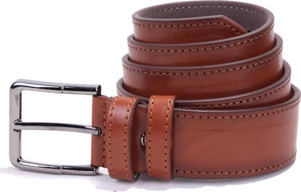 Dagoster DMK26-354 Taba 4 cm Suni Deri Erkek Kemer - Image 1