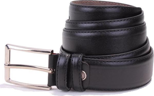 Dagoster DMK26-301 Siyah 3,5 cm Suni Deri Erkek Kemer - Image 1