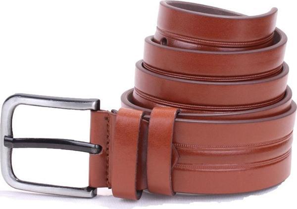 Dagoster DMK26-457 Taba 4.5 cm Suni Deri Erkek Kemer - Image 1