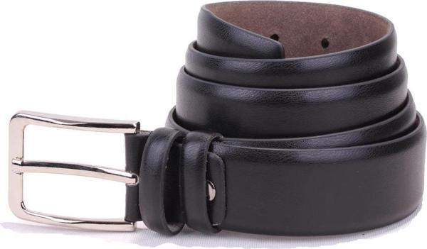 Dagoster DMK26-302 Siyah 3,5 cm Suni Deri Erkek Kemer - Image 1