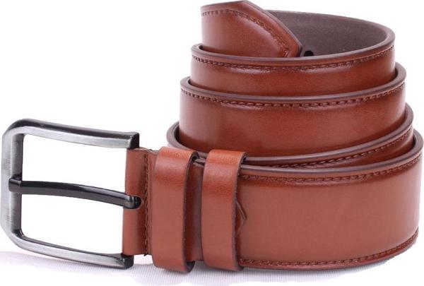 Dagoster DMK26-460 Taba 4.5 cm Suni Deri Erkek Kemer - Image 1