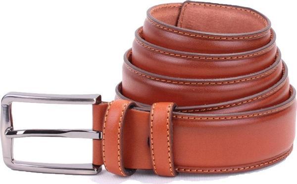 Dagoster DMK26-306DG Açık Taba 3,5 cm Hakiki Deri Erkek Kemer - Image 1