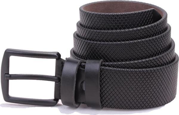 Dagoster DMK26-353 Siyah 4 cm Suni Deri Erkek Kemer - Image 1