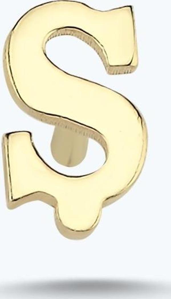 Altın Ş Harfi Küpe - Image 1