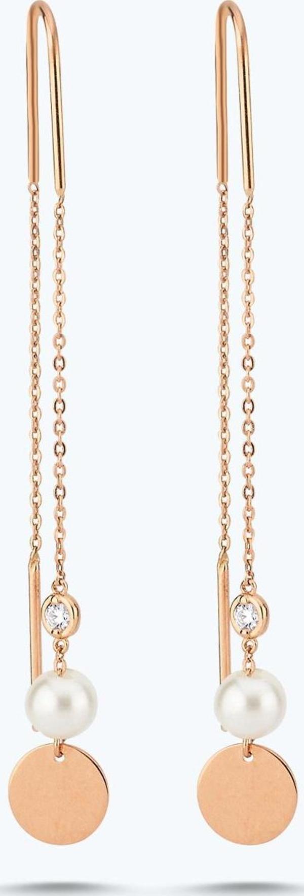 Pırlanta İncili Küpe - Image 1