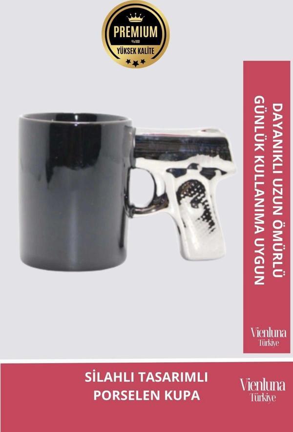 Deluxe Tasarım Dekoratif Estetik Armağan Sevgili Arkadaş Porselen Alfa  Kupa Bardak - Image 1
