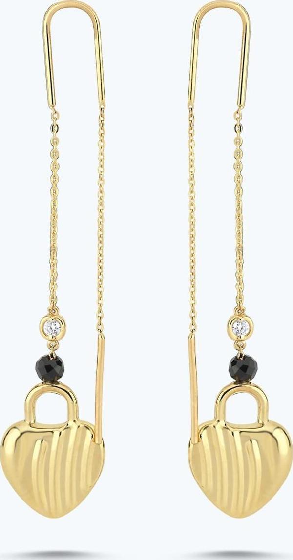 Pırlanta Spinel Taşlı Küpe - Image 1