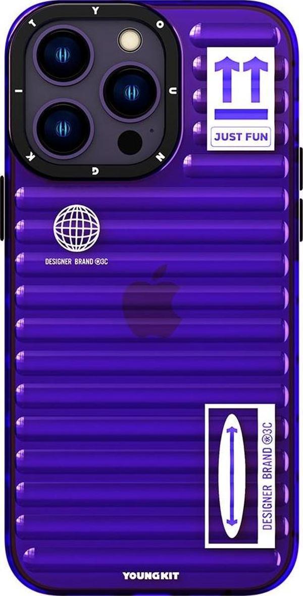 YoungKit iPhone 14 Pro Uyumlu Kılıf Şeffaf Renkli Tasarım Fluorite Serisi Kapak - Image 1