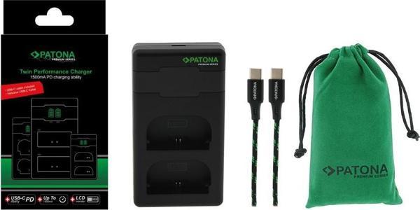 Patona 161964 Premium NP-FW50 Sony İkili USB-C Şarj Cihazı + PD20W Adaptör - Image 1