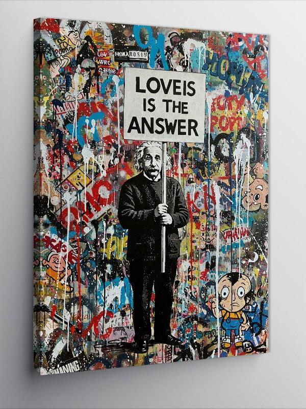 Kanvas Tablo Love is the Answer - Image 1