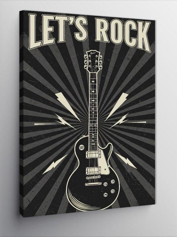 Kanvas Tablo Elektro Gitar Posteri - Image 1