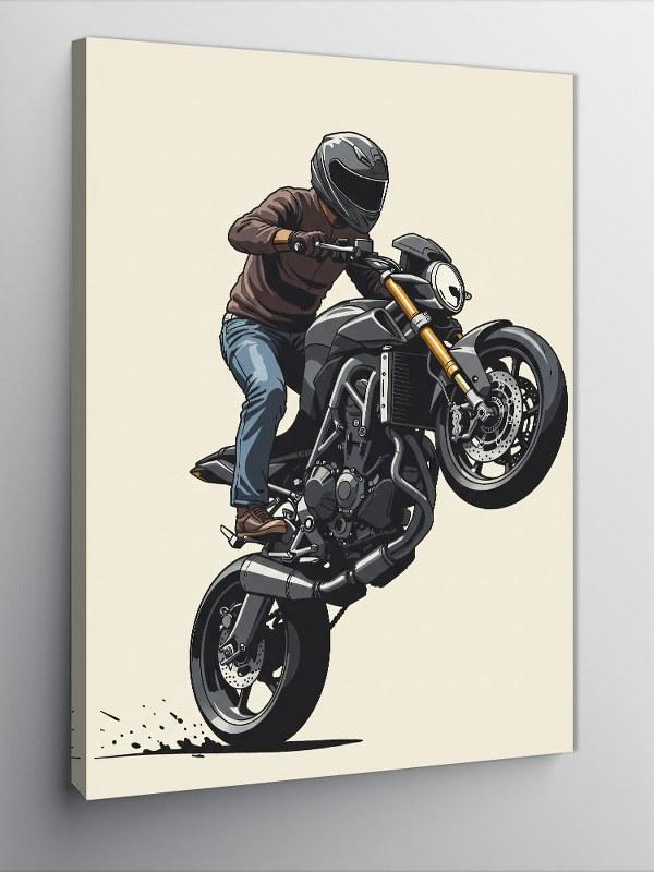 Kanvas Tablo Motor Show ve Akrobatik - Image 1