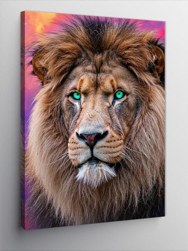 Kanvas Tablo Aslan ve Gücün Sembolü - Image 1