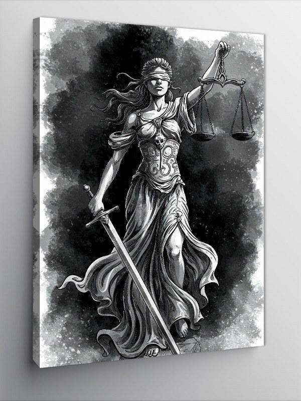 Kanvas Tablo Adalet Tanrıçası ve Denge - Image 1