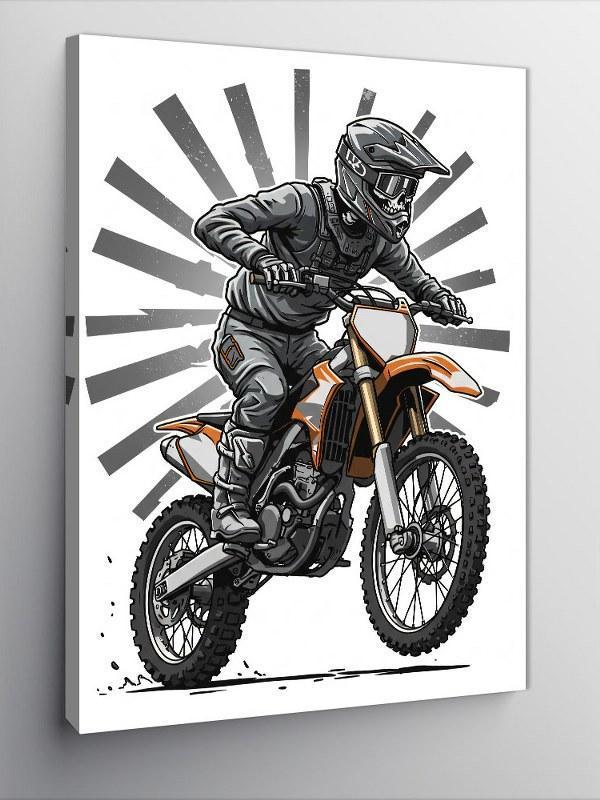 Kanvas Tablo Motorsiklet Ve Özgürlük - Image 1