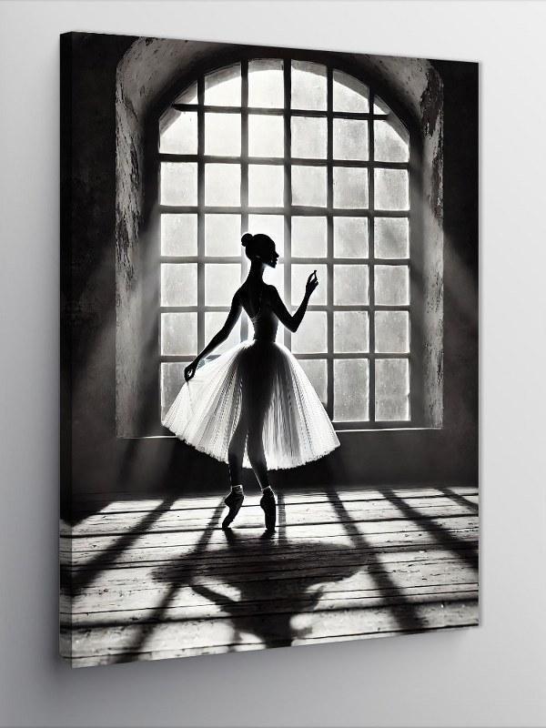 Kanvas Tablo Penceredeki Balerin - Image 1