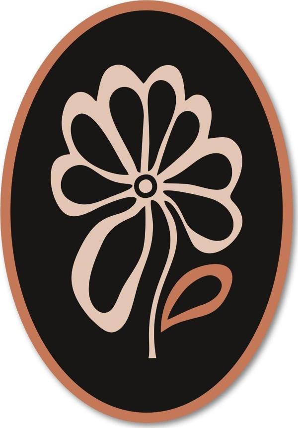 Dark Flamingo El Yapımı Üç Boyutlu Ahşap Dekoratif Çiçek Ev Ofis İş Yeri Duvar Dekoru - Image 1