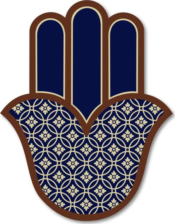 Dark Flamingo El Yapımı Üç Boyutlu Ahşap Modern Fatma Ana Hamsa Eli Ev Ve Ofis Duvar Dekoru - Image 1