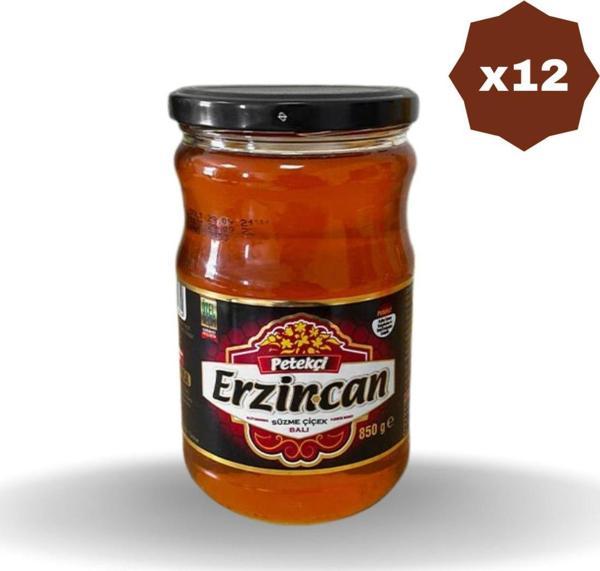 Erzincan Petek Bal Erzincan Süzme Çiçek Balı 850 Gr - (12 Adet) - Image 1