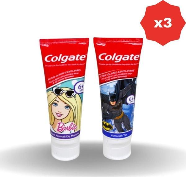 Colgate Çocuklar İçin Barbibe Veya Spider Diş Macunu 75 Ml - (3 Adet) - Image 1