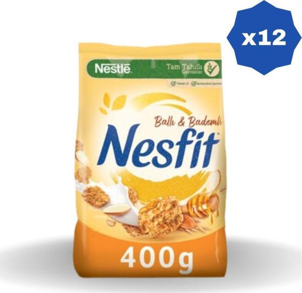 Nestle Nesfit Ballı Bademli Mısır Gevreği 400 Gr. - (12 Adet) - Image 1