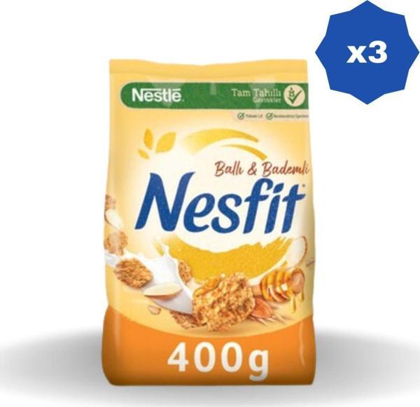 Nestle Nesfit Ballı Bademli Mısır Gevreği 400 Gr. - (3 Adet) - Image 1