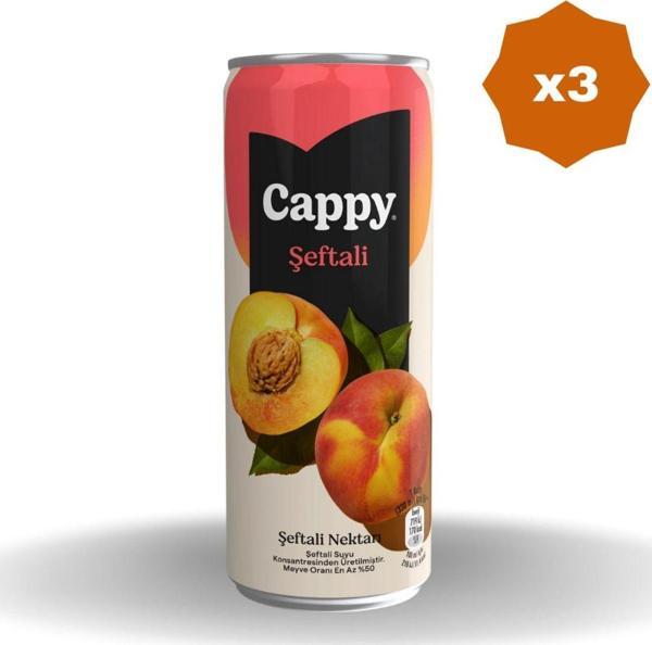 Cappy Şeftali Nektarı Kutu 330 Ml - (3 Adet) - Image 1