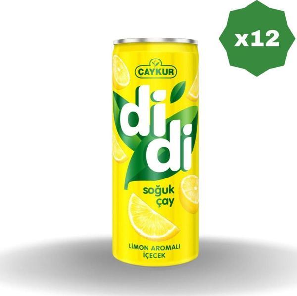 DİDİ Didi Limonlu Soğuk Çay 250 Ml - (12 Adet) - Image 1