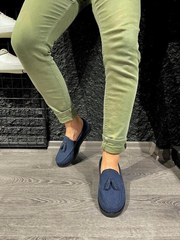 Knack Loafer Mavi Erkek Ayakkabısı - Image 1
