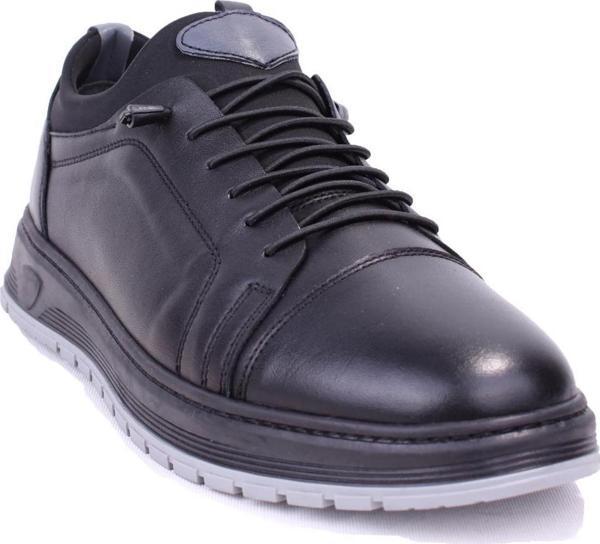 Dagoster DMA08-640DG Siyah Ortopedik Günlük Erkek Deri Ayakkabı - Image 1