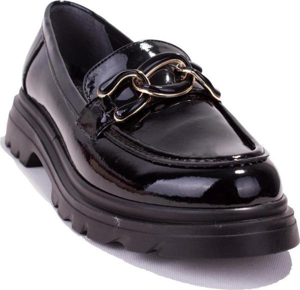 Dagoster DZA07-90811 Siyah Rugan Günlük  Tokalı Spor Klasik  Kadın Ayakkabı - Image 1