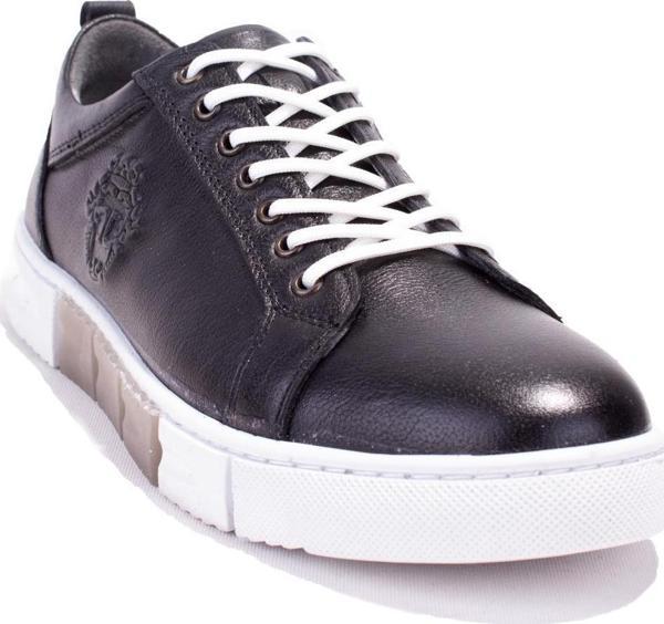 Dagoster DMA08-920 Siyah Ortopedik Günlük Erkek Deri Ayakkabı - Image 1