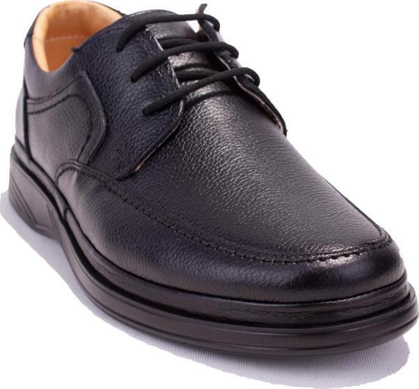 Dagoster DMA08-251 Siyah Ortopedik Günlük Erkek Deri Ayakkabı - Image 1