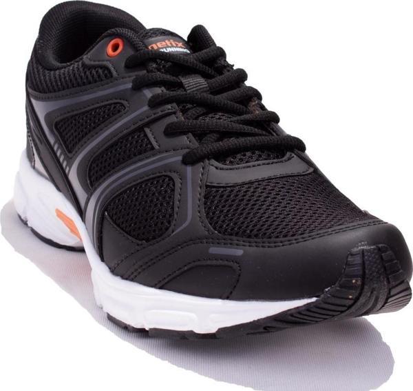 Kinetix Arıon Siyah Beyaz Ortopedik Günlük  Erkek Spor Ayakkabı - Image 1