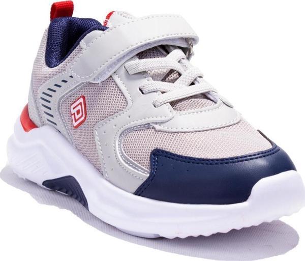 Pepino 1425 Gri Kırmızı Ortopedik Günlük Erkek Çocuk Spor Ayakkabı - Image 1