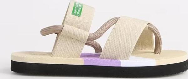 BENETTON 10214 HAFİF TABAN PARMAK ARASI KETEN KADIN SANDALET - Image 1
