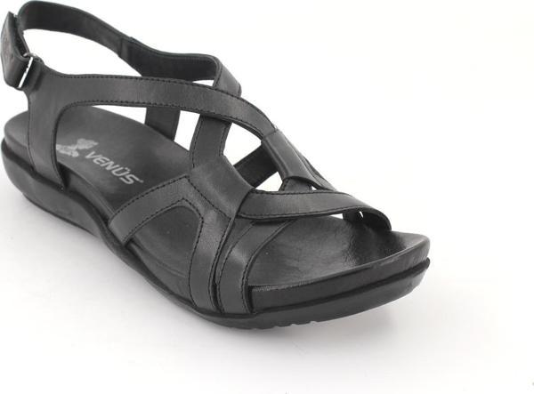 VENÜS 206Y KADIN DÜZ TABAN DERİ ORTOPEDİK SANDALET - Image 1