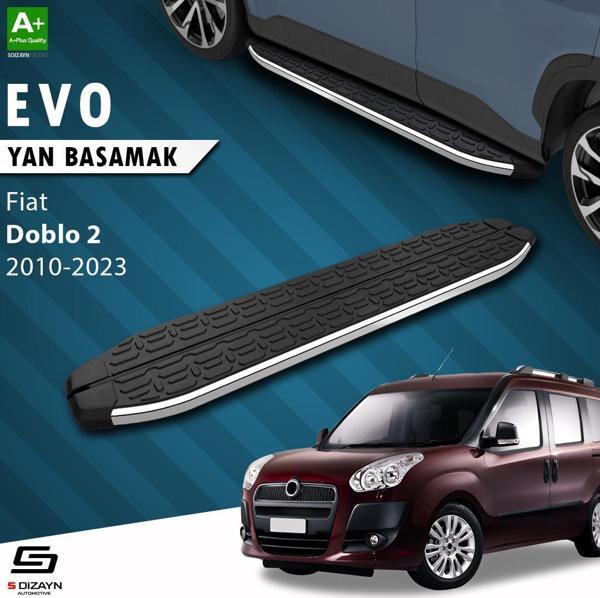 S-Dizayn Fiat Doblo 2 Evo Krom Yan Basamak 193 Cm 2010-2022 A+ Kalite - Image 1